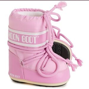 MOON BOOT Girls Icon Pink Mini Boots - Size 19/22 (4C-6.5C) - BRAND NEW